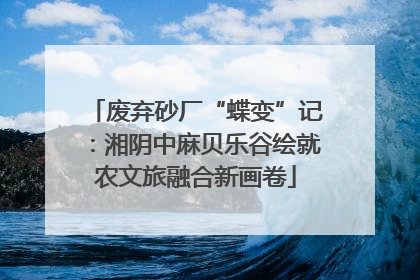 废弃砂厂“蝶变”记：湘阴中麻贝乐谷绘就农文旅融合新画卷
