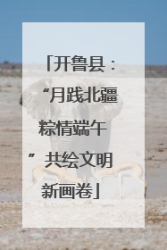 开鲁县：“月践北疆 粽情端午”共绘文明新画卷