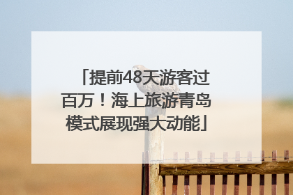 提前48天游客过百万！海上旅游青岛模式展现强大动能