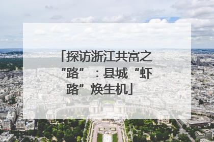 探访浙江共富之“路”：县城“虾路”焕生机
