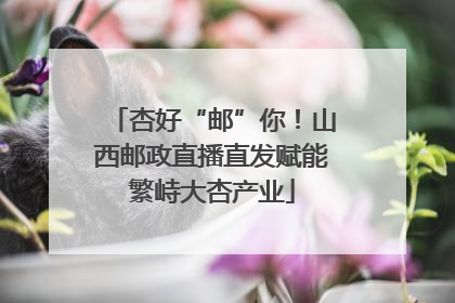 杏好“邮”你！山西邮政直播直发赋能繁峙大杏产业