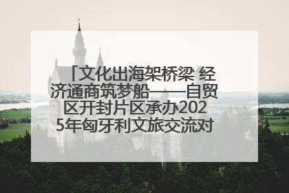 文化出海架桥梁 经济通商筑梦船——自贸区开封片区承办2025年匈牙利文旅交流对接活动专场