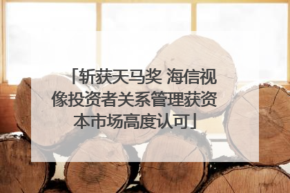 斩获天马奖 海信视像投资者关系管理获资本市场高度认可