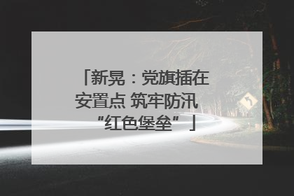 新晃：党旗插在安置点 筑牢防汛“红色堡垒”