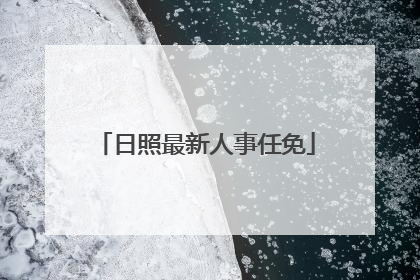 日照最新人事任免