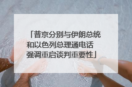 普京分别与伊朗总统和以色列总理通电话 强调重启谈判重要性