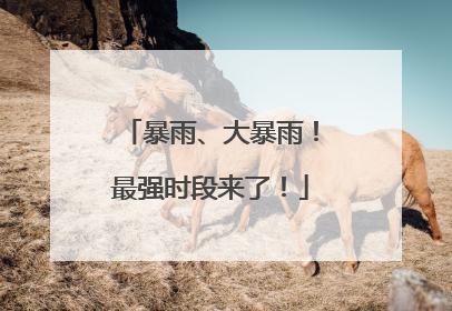 暴雨、大暴雨！最强时段来了！