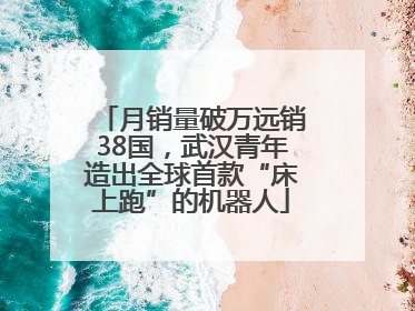 月销量破万远销38国，武汉青年造出全球首款“床上跑”的机器人