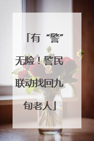 有“警”无险！警民联动找回九旬老人