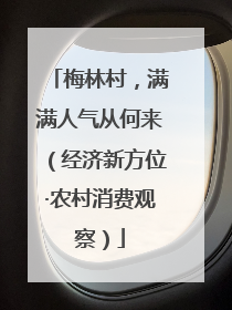 梅林村，满满人气从何来（经济新方位·农村消费观察）
