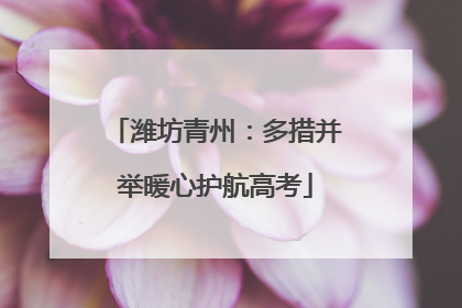 潍坊青州：多措并举暖心护航高考