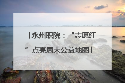 永州职院：“志愿红”点亮周末公益地图