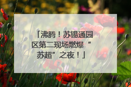 沸腾！苏锡通园区第二现场燃爆“苏超”之夜！