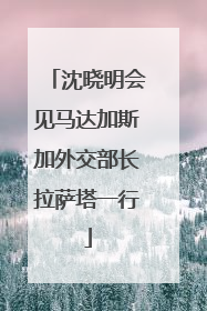 沈晓明会见马达加斯加外交部长拉萨塔一行