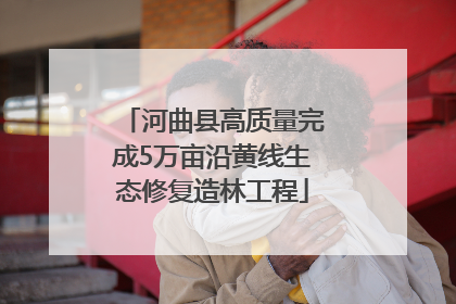河曲县高质量完成5万亩沿黄线生态修复造林工程