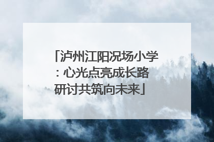 泸州江阳况场小学：心光点亮成长路 研讨共筑向未来