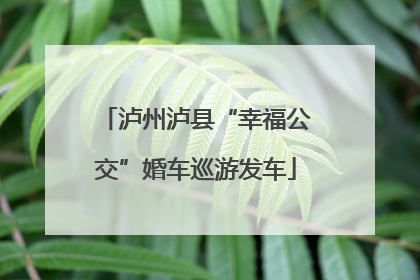 泸州泸县“幸福公交”婚车巡游发车