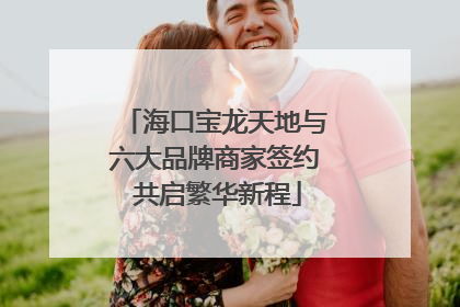 海口宝龙天地与六大品牌商家签约 共启繁华新程