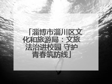 淄博市淄川区文化和旅游局：文旅法治进校园 守护青春筑防线