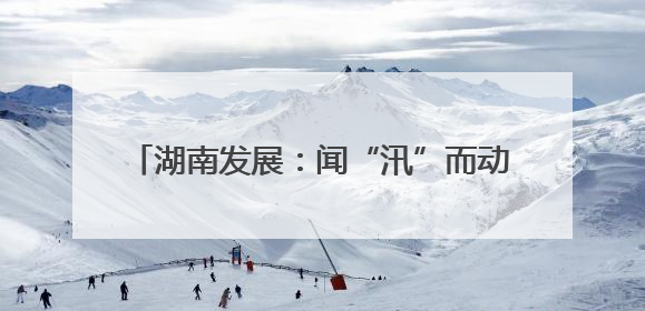 湖南发展：闻“汛”而动 筑牢防汛“安全墙”
