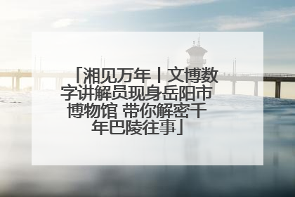 湘见万年丨文博数字讲解员现身岳阳市博物馆 带你解密千年巴陵往事