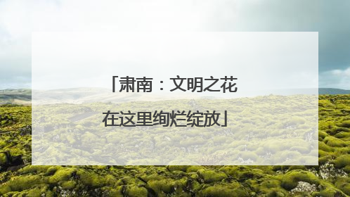 肃南：文明之花在这里绚烂绽放