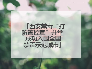 西安禁毒“打防管控宣”并举 成功入围全国禁毒示范城市