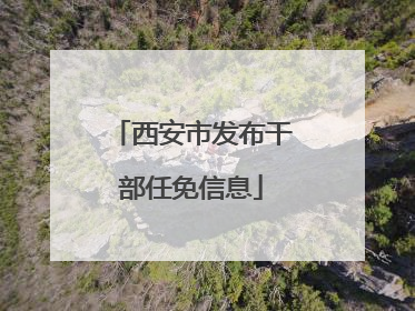 西安市发布干部任免信息
