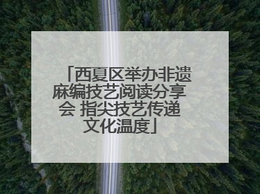 西夏区举办非遗麻编技艺阅读分享会 指尖技艺传递文化温度