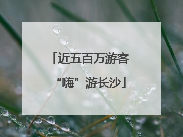近五百万游客“嗨”游长沙