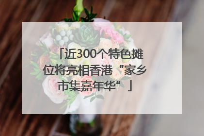 近300个特色摊位将亮相香港“家乡市集嘉年华”
