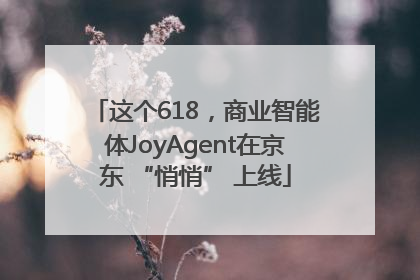 这个618，商业智能体JoyAgent在京东 “悄悄” 上线