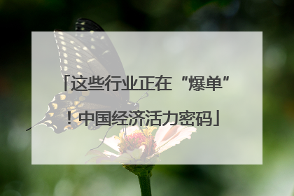 这些行业正在“爆单”！中国经济活力密码