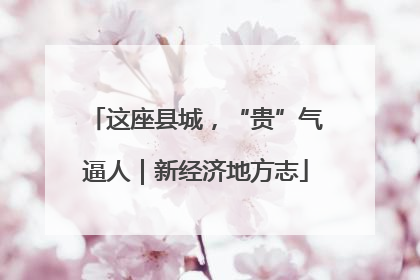 这座县城，“贵”气逼人｜新经济地方志