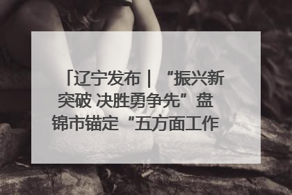 辽宁发布｜“振兴新突破 决胜勇争先”盘锦市锚定“五方面工作”力争全年地区生产总值增长5.5%左右
