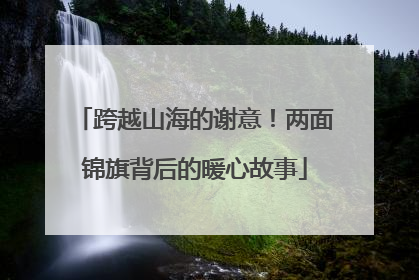 跨越山海的谢意！两面锦旗背后的暖心故事