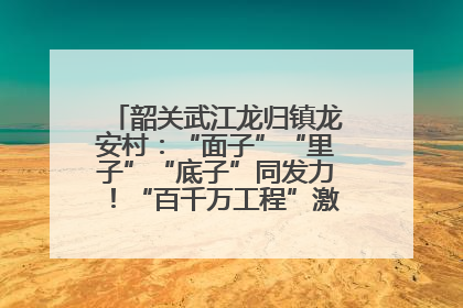 韶关武江龙归镇龙安村：“面子”“里子”“底子”同发力！“百千万工程”激活乡村新动能