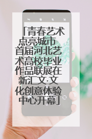 青春艺术点亮城市 首届河北艺术高校毕业作品联展在新汇文·文化创意体验中心开幕