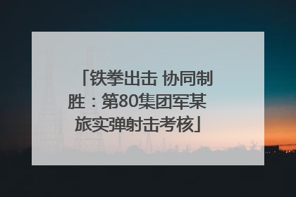铁拳出击 协同制胜：第80集团军某旅实弹射击考核