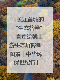 长江首城的“生态答卷”：宜宾绘就上游生态屏障新图景｜中华环保世纪行