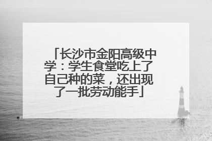 长沙市金阳高级中学：学生食堂吃上了自己种的菜，还出现了一批劳动能手