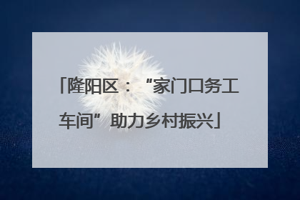 隆阳区：“家门口务工车间”助力乡村振兴