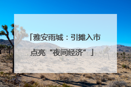 雅安雨城：引摊入市 点亮“夜间经济”