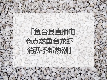 鱼台县直播电商点燃鱼台龙虾消费季新热潮