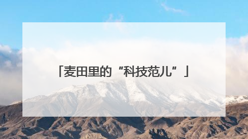 麦田里的“科技范儿”