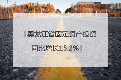 黑龙江省固定资产投资同比增长15.2%