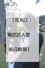 黑龙江：狮虎进入繁殖高峰期
