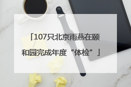 107只北京雨燕在颐和园完成年度“体检”