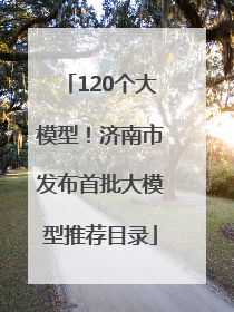 120个大模型！济南市发布首批大模型推荐目录