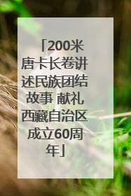 200米唐卡长卷讲述民族团结故事 献礼西藏自治区成立60周年